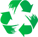 Recycling icon sustainable document shredding